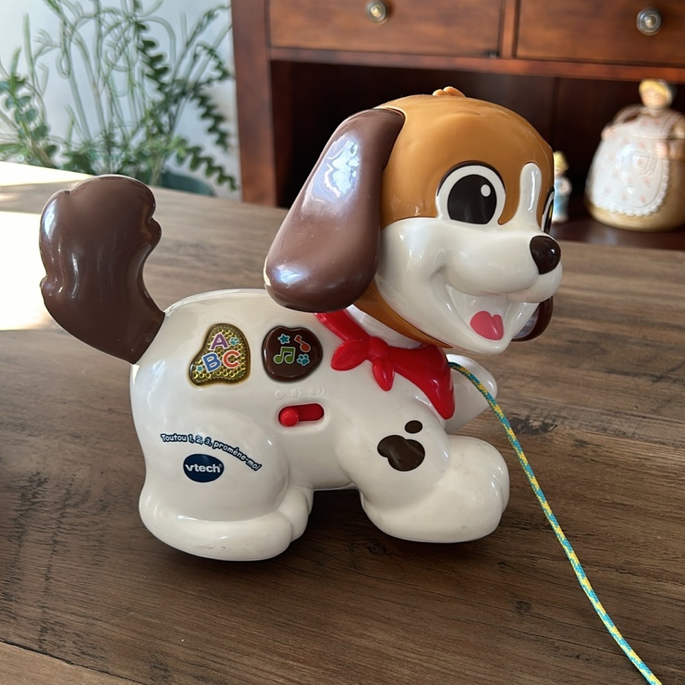 VTech - 1,2,3 Walk Me Toy, Pull Toy, Interactive Puppy Walking, Dog Moving
